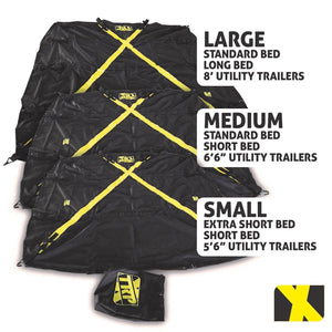 SMALL X-Cover | Truck Bed Cargo Cover - Fits Extra Short Bed, Short Bed, and Utility trailers up to 5'6"