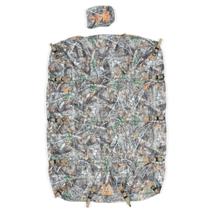 LARGE The X-Cover by TRPx made with Realtree Edge Material - Trailer and Truck Bed Cover - Integrated Heavy Duty Tarp and Tie Down